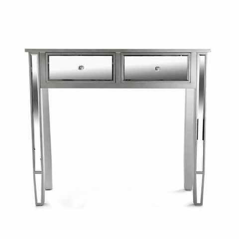 WHITE LABEL - Console table-WHITE LABEL-MARSALA Console design en bois 2 tiroirs