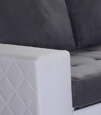 WHITE LABEL - Adjustable sofa-WHITE LABEL-Canapé d'angle gigogne convertible express WATERF