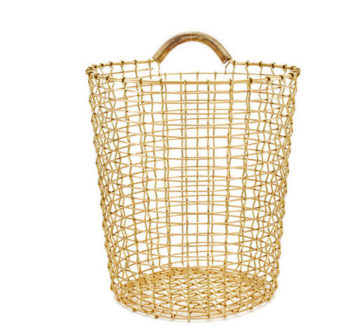 KORBO - Wastepaper basket-KORBO-Bin Brass 18