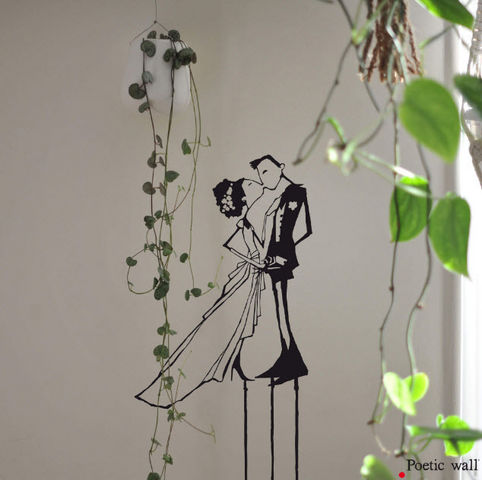 POETIC WALL - Sticker-POETIC WALL-L'Amour en équilibre