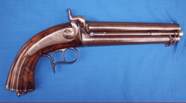 Cedric Rolly Armes Anciennes - Pistol and revolver-Cedric Rolly Armes Anciennes-PISTOLET D OFFICIER D ETAT MAJOR 1855