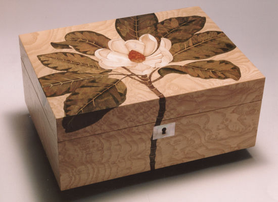 Aryma Marquetry - Jewellery box-Aryma Marquetry-Magnolia Box