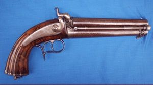 Cedric Rolly Armes Anciennes - pistolet d officier d etat major 1855 - Pistole Und Revolver