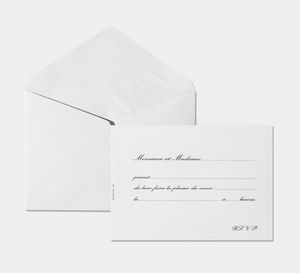 Benneton - nvitation “monsieur et madame prient…” - Einladungskarte