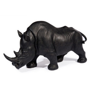 MAISONS DU MONDE - statuette rhino black - Tierskulptur