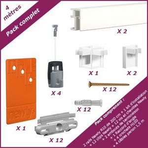 NEWLY - pack complet r10 - 4 mètres - Tapetenleiste