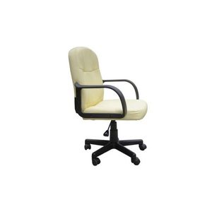 WHITE LABEL - chaise de bureau classique crème - Bürosessel