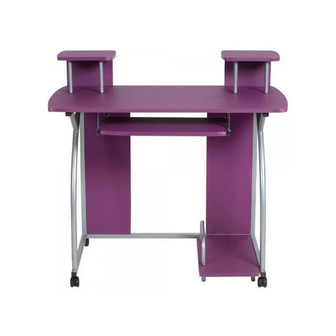 WHITE LABEL - Schreibtisch Büroräume-WHITE LABEL-Bureau enfant meuble chambre violet