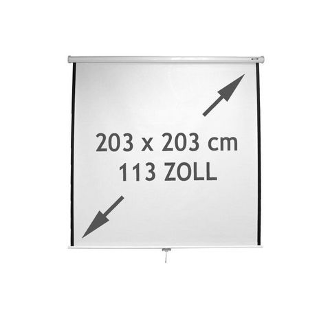 WHITE LABEL - Bildschirm-WHITE LABEL-Écran de projection 113 pouces 203x203 cm