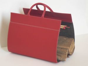 portador de troncos-MIDIPY-en cuir rouge
