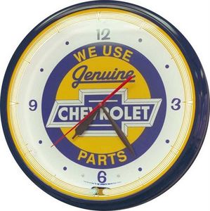 US Connection - horloge néon chevy parts - Reloj De Pared