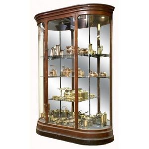 Worldwide Reproductions - stunning edwardian mahogany glazed shop display ca - Vitrina