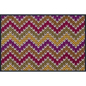 WASH + DRY - tapis design knitting zickzack - Alfombra Contemporánea