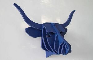 CURIOSITÉ & BOIS - vache salers - Escultura De Animal
