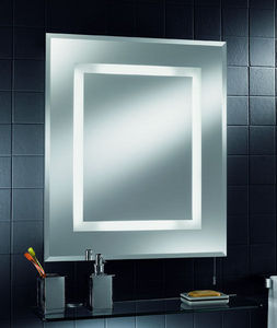 Oberoi Brothers Lighting - energy saving bathroom mirror with shaver socket - Espejo Con Luz