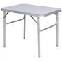 Mesa de camping-WHITE LABEL-Table de camping jardin pique-nique aluminium pliante 75x55 cm