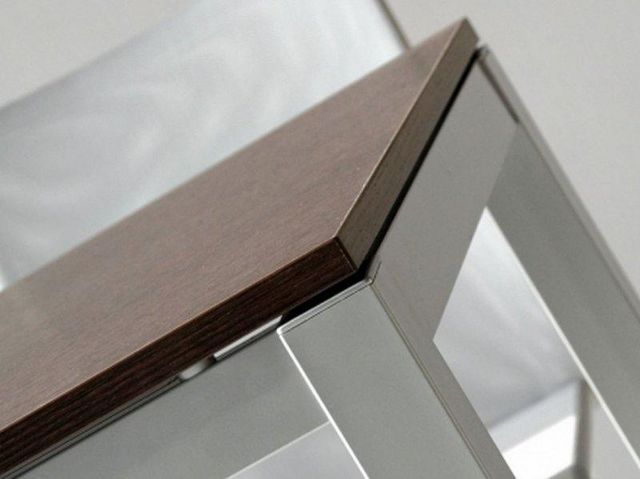 WHITE LABEL - Mesa de comedor rectangular-WHITE LABEL-Table repas extensible MAJESTIC 130 x 80 cm wenge 