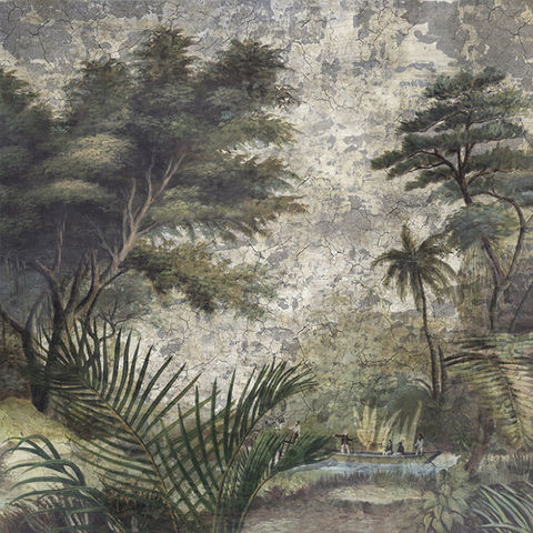 Ananbô - Papel pintado panorámico-Ananbô-Les sources de l'Orénoque grisaille