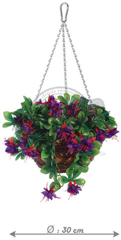 EDEN BLOOM - Flor artificial-EDEN BLOOM-Panier à suspendre fleurs artificielles avec chain
