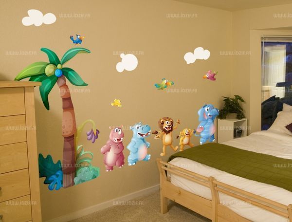 IDzif - Decoración infantil para pared-IDzif-sticker sur le thème de la jungle