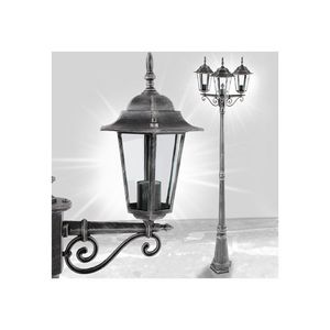 WHITE LABEL - lampadaire de jardin éclairage extérieur - Lampione Da Giardino