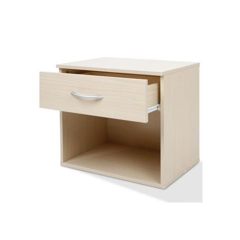 WHITE LABEL - Comodino-WHITE LABEL-Table de nuit chevet avec tiroir