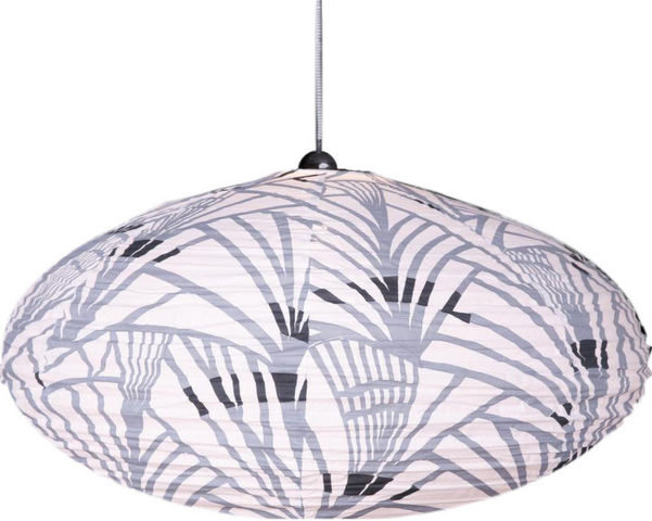 Gong - Lampada a sospensione-Gong-Suspension ovale 80cm Africa Grey