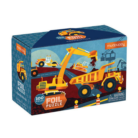 BERTOY - Puzzle per bambini-BERTOY-100 pc Foil Puzzle Construction